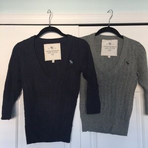 Lot of 2 Abercrombie sweaters